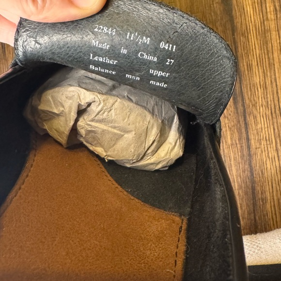 Bostonian Men’s Black Leather Loafers size 11.5 - Picture 7 of 7